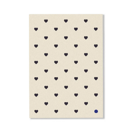 Personalised Gift Card - CARDBOARD - CARDBOARD Greeting Card Mini Hearts. - The Gift Company