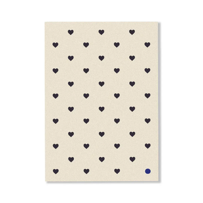 Personalised Gift Card - CARDBOARD - CARDBOARD Greeting Card Mini Hearts. - The Gift Company
