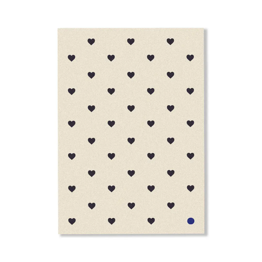 Personalised Gift Card - CARDBOARD - CARDBOARD Greeting Card Mini Hearts. - The Gift Company