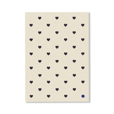 CARDBOARD Greeting Card Mini Hearts.