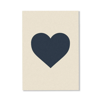 Personalised Gift Card - CARDBOARD - CARDBOARD Greeting Card Single Heart - The Gift Company