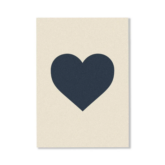 Personalised Gift Card - CARDBOARD - CARDBOARD Greeting Card Single Heart - The Gift Company