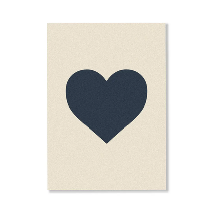 Personalised Gift Card - CARDBOARD - CARDBOARD Greeting Card Single Heart - The Gift Company