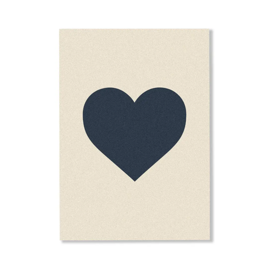 Personalised Gift Card - CARDBOARD - CARDBOARD Greeting Card Single Heart - The Gift Company