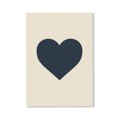 CARDBOARD Greeting Card Single Heart