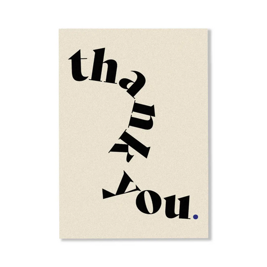 Personalised Gift Card - CARDBOARD - CARDBOARD Greeting Card Thank You. - The Gift Company