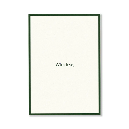 Personalised Gift Card - CARDBOARD - CARDBOARD Greeting Card With Love. - The Gift Company
