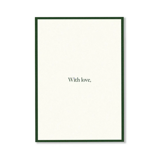 Personalised Gift Card - CARDBOARD - CARDBOARD Greeting Card With Love. - The Gift Company