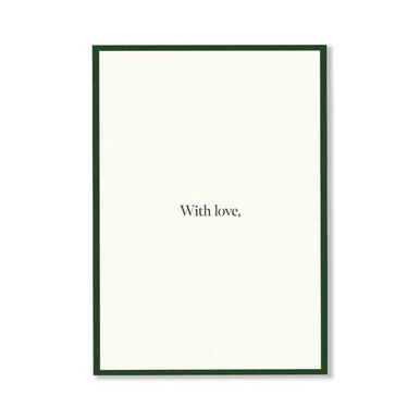 CARDBOARD Greeting Card With Love.