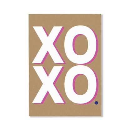 Personalised Gift Card - CARDBOARD - CARDBOARD Greeting Card XOXO. - The Gift Company