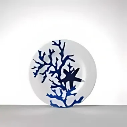 Plates - Mario Luca Giusti - Mario Luca Giusti Corallo Blue Dinner Plates Set of 2 - The Gift Company