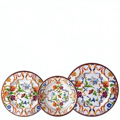 Plates - Mario Luca Giusti - Mario Luca Giusti Pancale White Fruit Plates Set of 6 - The Gift Company
