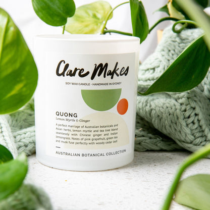 Clare Makes Quong Lemon Myrtle & Ginger Reed Diffuser 200mL – Clare Makes product and lifestyle image 11