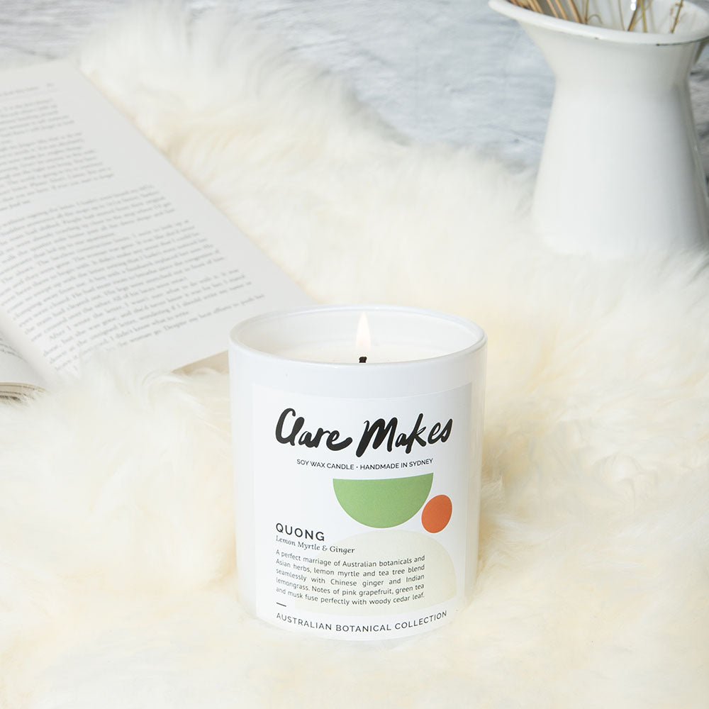 Clare Makes Quong Lemon Myrtle & Ginger Reed Diffuser 200mL – Clare Makes product and lifestyle image 14