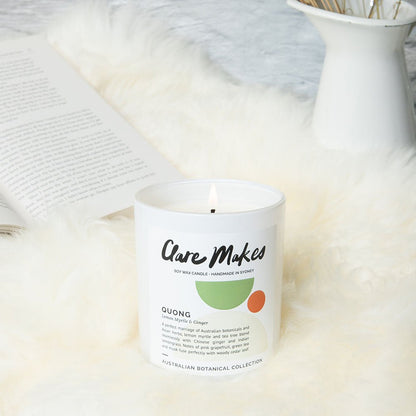 Clare Makes Quong Lemon Myrtle & Ginger Reed Diffuser 200mL – Clare Makes product and lifestyle image 14