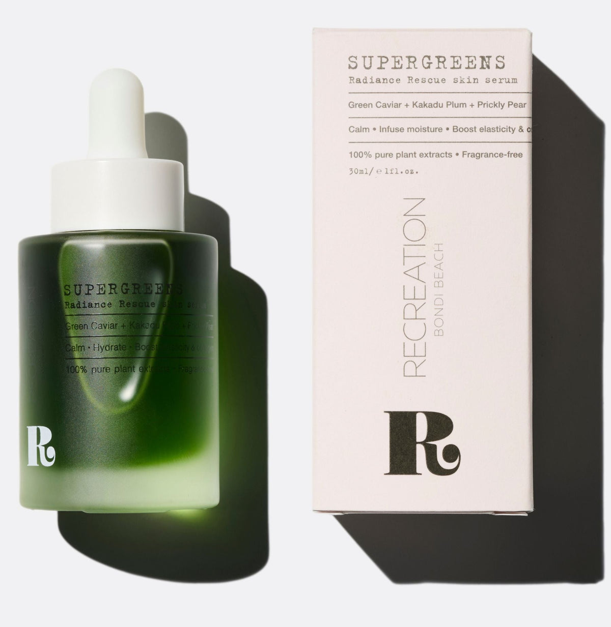 Recreation Supergreens Radiance Rescue Serum lifestyle image