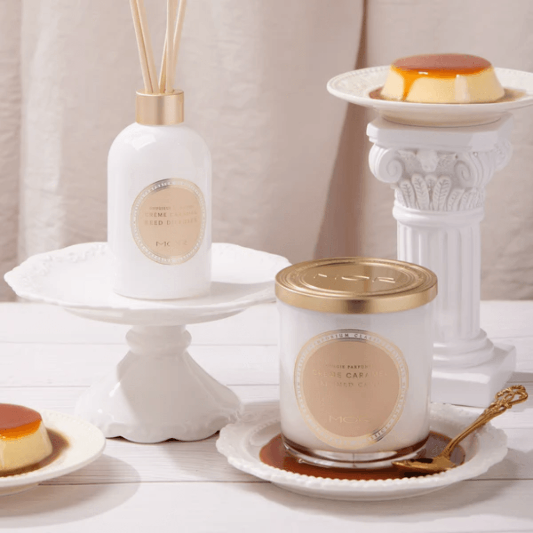 Reed Diffuser - Mor Boutique - MOR Emporium Classics Blanc Crème Caramel Reed Diffuser 200mL - The Gift Company