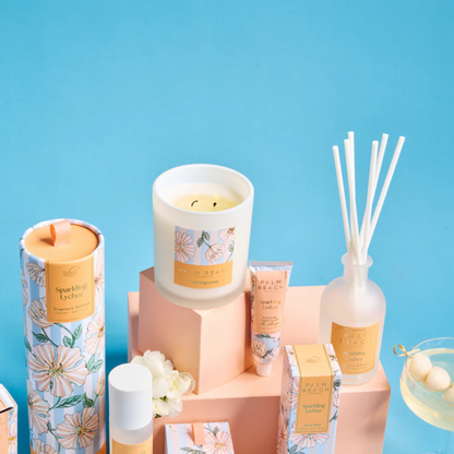 Reed Diffuser - Palm Beach - Palm Beach Sparkling Lychee Fragrance Diffuser 200mL - The Gift Company