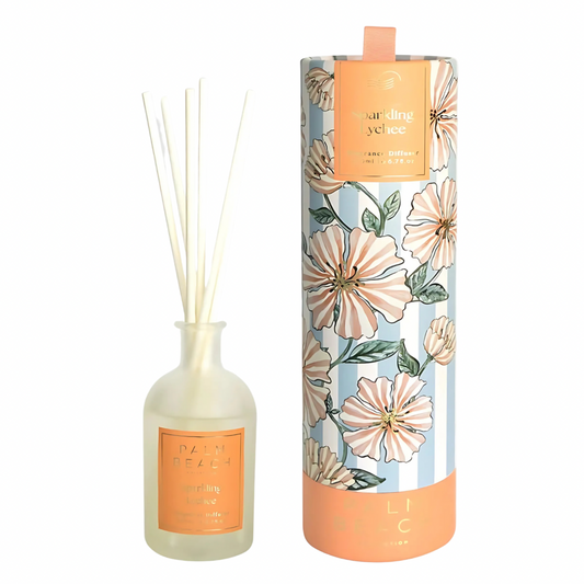 Reed Diffuser - Palm Beach - Palm Beach Sparkling Lychee Fragrance Diffuser 200mL - The Gift Company