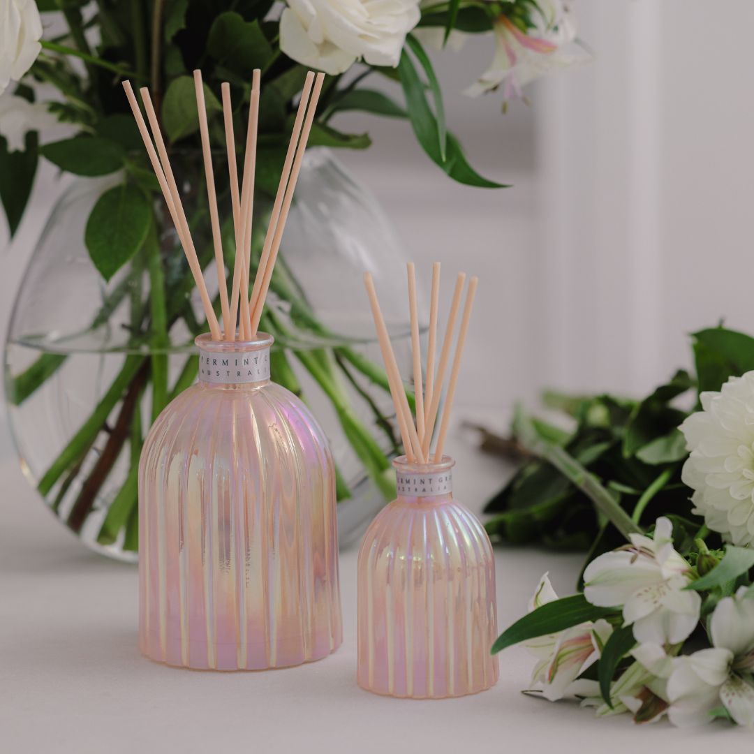 Reed Diffuser - Peppermint Grove - Peppermint Grove Velvet Petals & Tuberose Fragrance Diffuser 100mL - The Gift Company