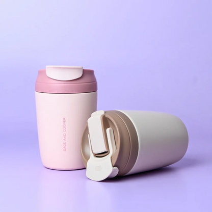 Reusable Cup - Sage & Cooper - Sage & Cooper Olive Reusable Blush/Rose Cup 350mL - The Gift Company
