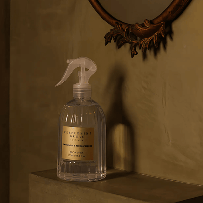 Room & Linen Spray - Peppermint Grove - Peppermint Grove Champagne & Red Raspberries Room Spray 500ml - The Gift Company