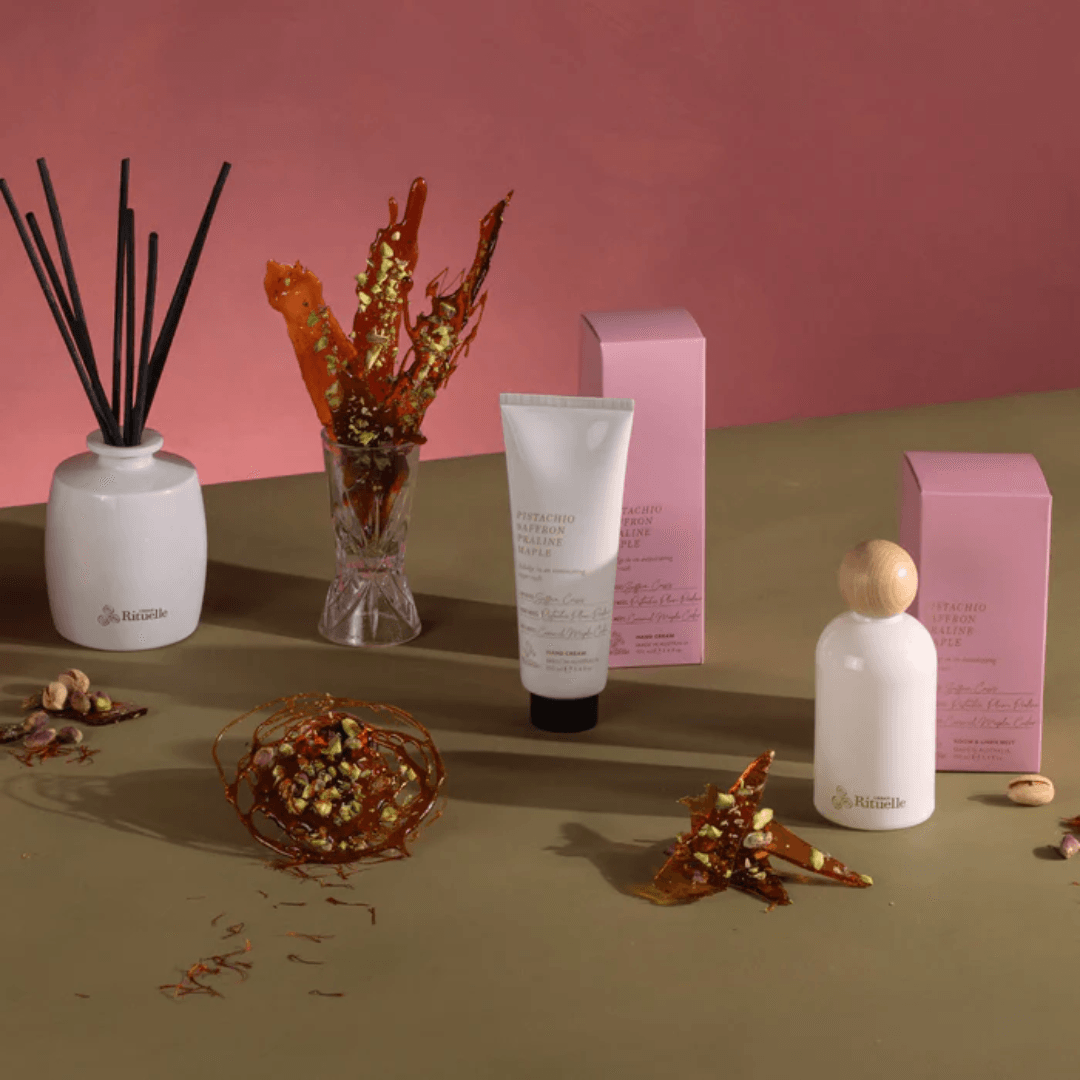 Room Mist - Urban Rituelle - Urban Rituelle Pistachio, Saffron, Praline, Maple Room & Linen Mist 100mL - The Gift Company