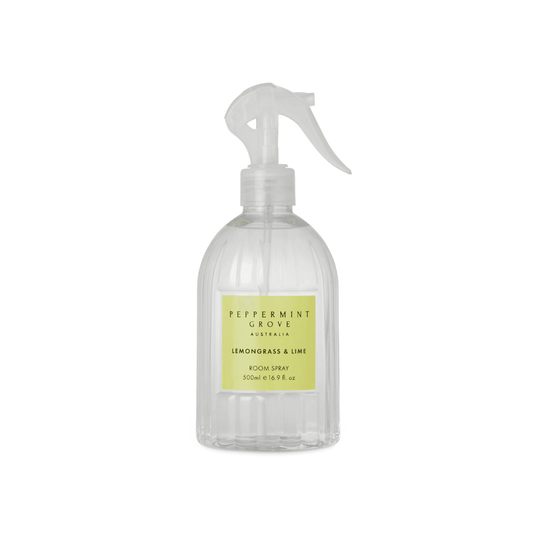 Room Spray - Peppermint Grove - Peppermint Grove Lemongrass & Lime Room Spray 500mL - The Gift Company