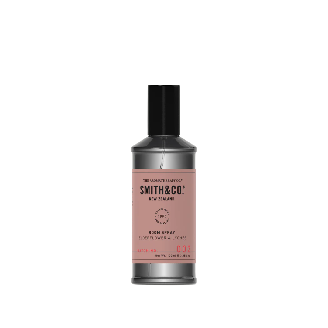 Room Spray - The Aromatherapy Co. - Smith & Co Elderflower & Lychee Room Spray 100ml - The Gift Company