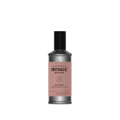 Room Spray - The Aromatherapy Co. - Smith & Co Elderflower & Lychee Room Spray 100ml - The Gift Company