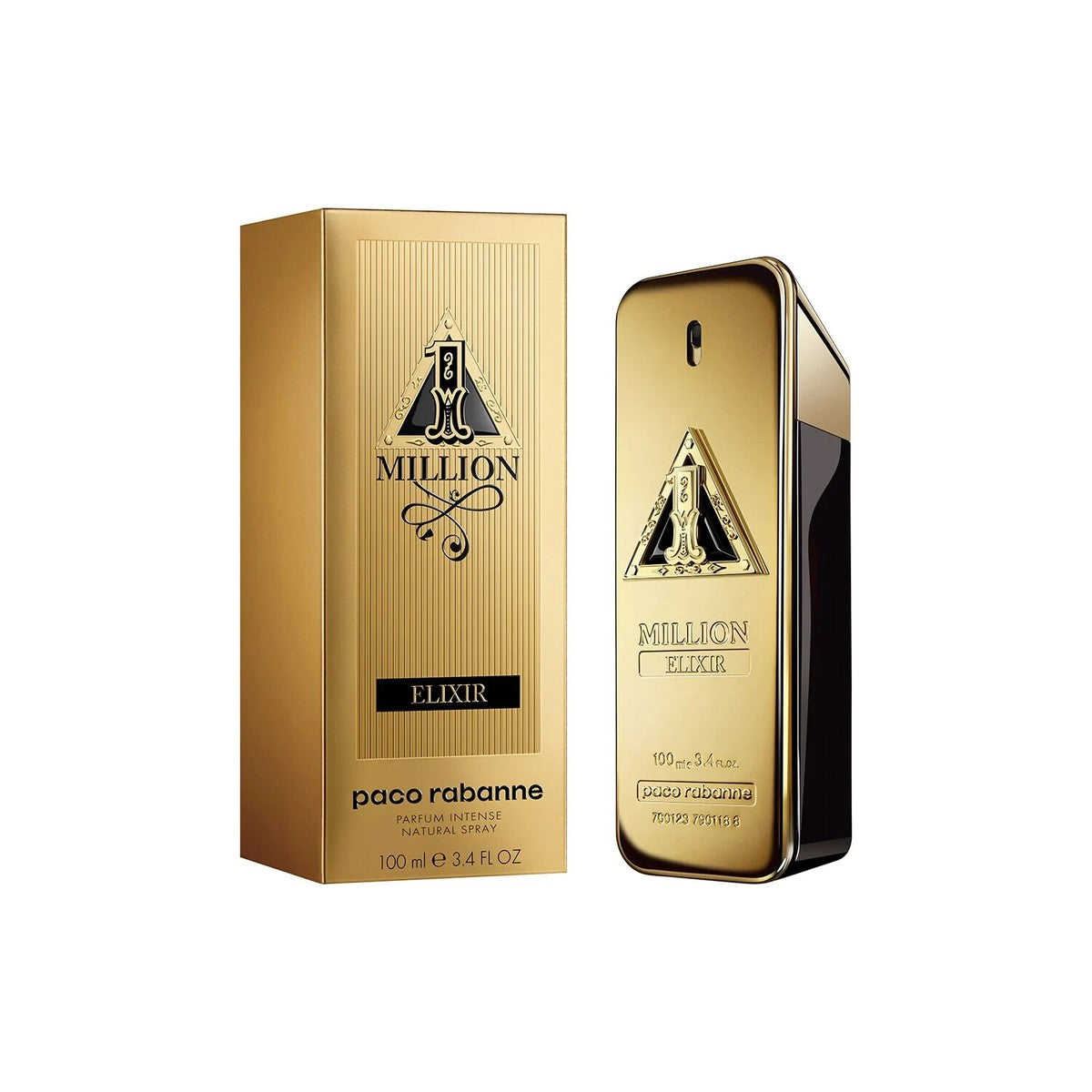 Rabanne 1 Million Elixir Eau de Parfum Intense 100mL bottle and box