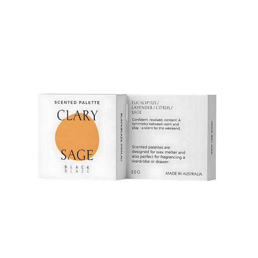 Scented Palette - Black Blaze - Black Blaze Clary Sage Scented Palette 20g - The Gift Company