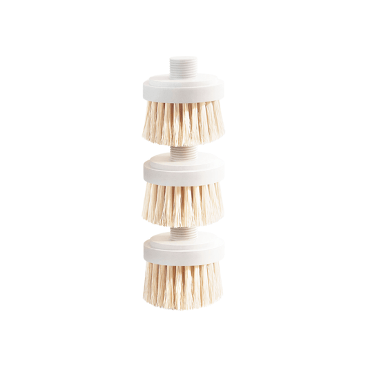 Scrub Brushes - Yeseco - Yeseco Replacement Brush Heads x3 - White - The Gift Company