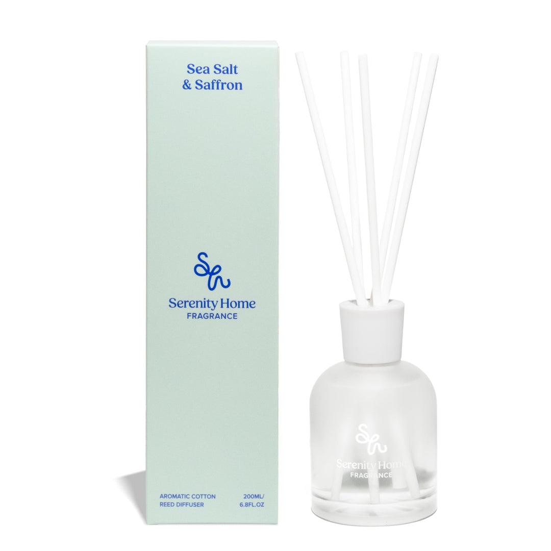 Serenity Home Sea Salt & Saffron Reed Diffuser 200mL product image