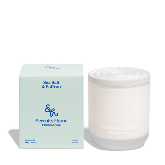 Serenity Home Sea Salt & Saffron Scented Candle 300g product image