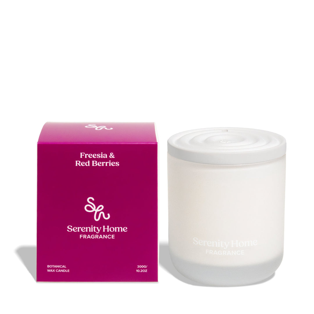 Serenity Home Freesia & Red Berries Scented Candle 300g product image
