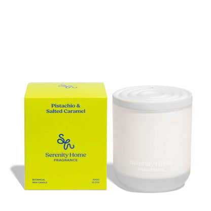 Serenity Home Pistachio & Salted Caramel Scented Candle 300g