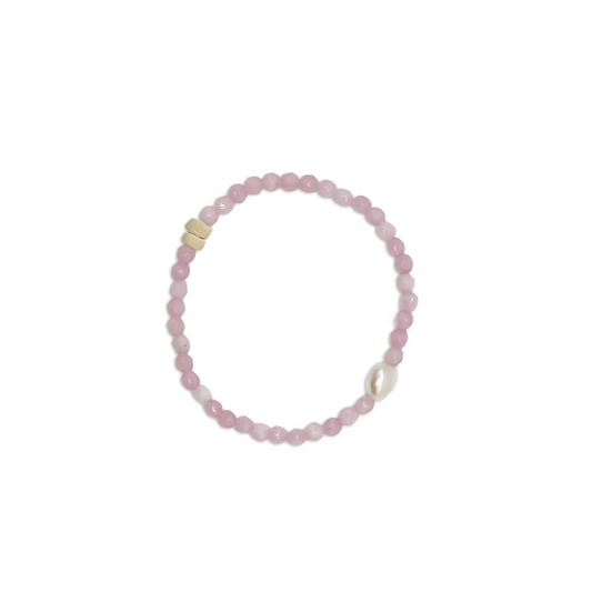 Stone Pearl Bracelet - Zjoosh - Zjoosh Stone and Pearl Bracelet Lilac - The Gift Company