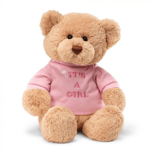 Stuffed Toy - Gund - Gund It’s A Girl Teddy Bear (30cm) - The Gift Company