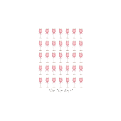 Tea Towel - Zjoosh - Zjoosh Hip Hip Rose Tea Towel - The Gift Company