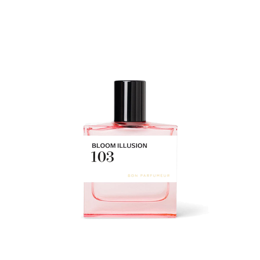 Bon Parfumeur 103 Bloom Illusion Eau de Parfum 30mL — genuine product photograph on white, 1080 × 1080