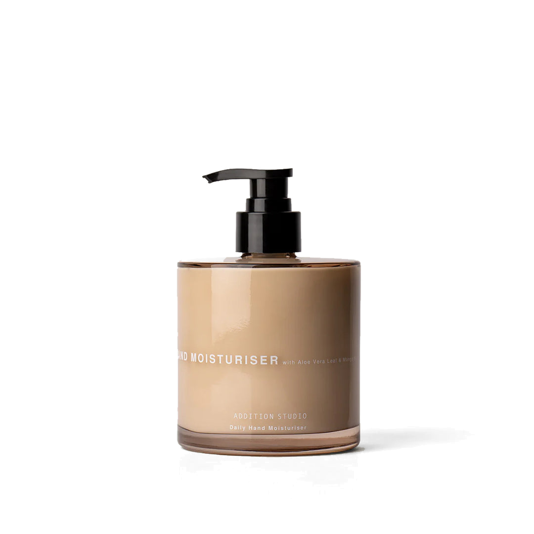 Addition Studio Hand Moisturiser 390mL — genuine product photograph on white, 1080 × 1080