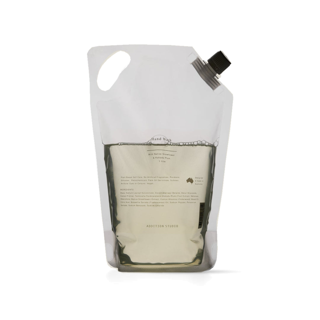 Addition Studio Hand Wash 1L Refill Pouch — genuine product photograph on white, 1080 × 1080