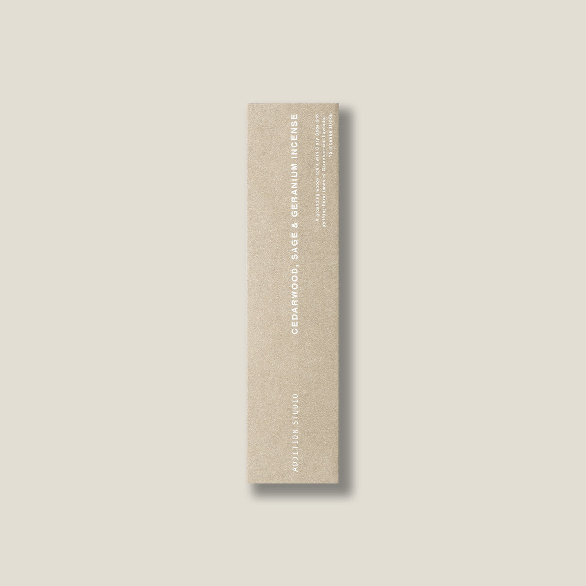 Addition Studio Cedarwood Sage Geranium incense refill original 15-stick envelope