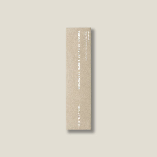 Addition Studio Cedarwood Sage Geranium incense refill original 15-stick envelope