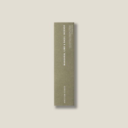 Addition Studio Mandarin Lime Basil incense refill original green retail envelope