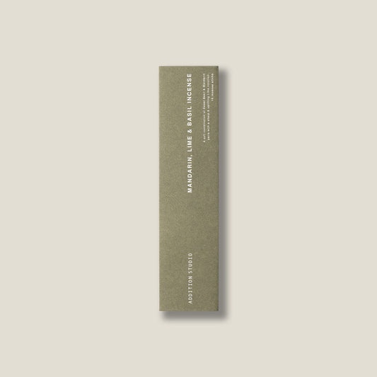 Addition Studio Mandarin Lime Basil incense refill original green retail envelope