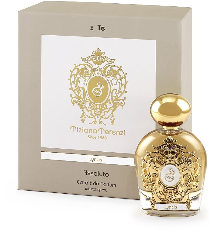 Tiziana Terenzi Lyncis Extrait de Parfum 100mL bottle and box