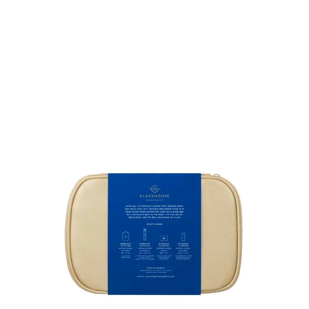 Travel Set - Glasshouse - Glasshouse Fragrances Midnight in Milan Travel Gift Set - The Gift Company