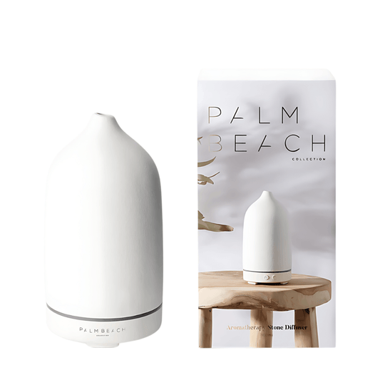 Ultrasonic Ceramic Diffuser - Palm Beach - Palm Beach Stone Aromatherapy Diffuser - The Gift Company